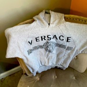 Versace sweatshirt gray for kids size 6